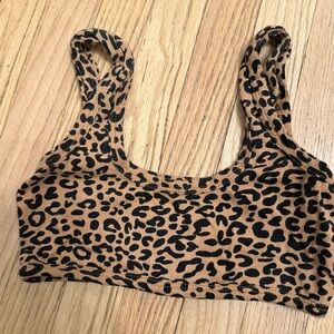 ARQ Wide Strap Bra S Small Leopard